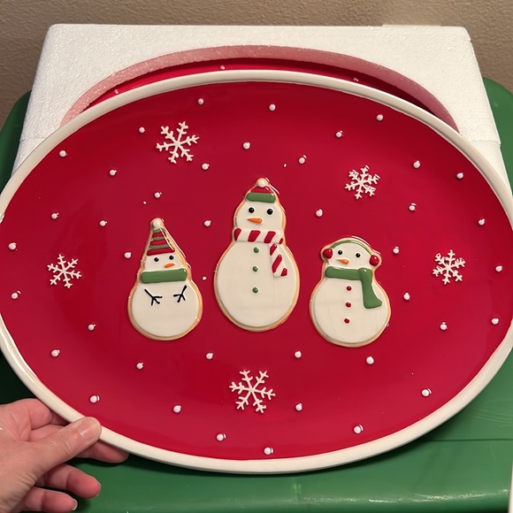 Hallmark Holiday Hallmark Snow Family Platter Poshmark